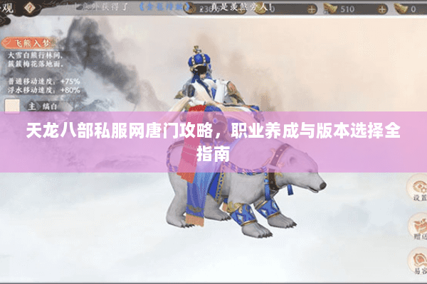 天龙八部私服网唐门攻略，职业养成与版本选择全指南