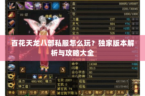 百花天龙八部私服怎么玩？独家版本解析与攻略大全