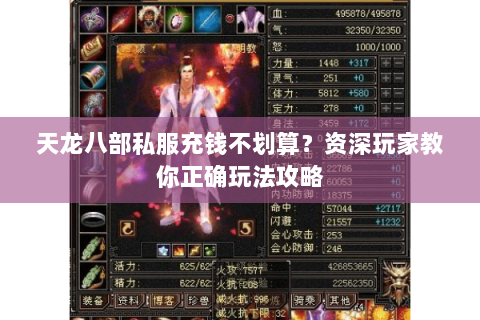 天龙八部私服充钱不划算？资深玩家教你正确玩法攻略