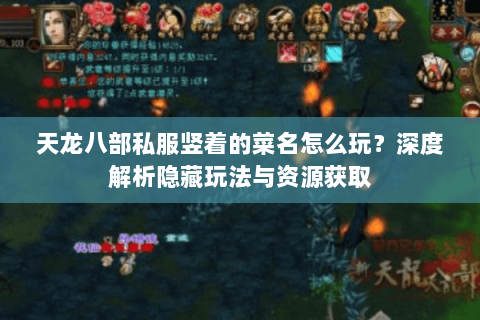 天龙八部私服竖着的菜名怎么玩？深度解析隐藏玩法与资源获取