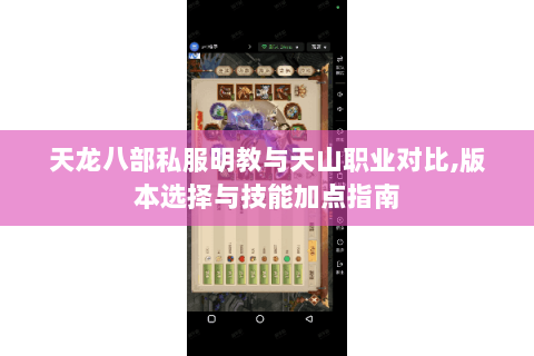 天龙八部私服明教与天山职业对比,版本选择与技能加点指南
