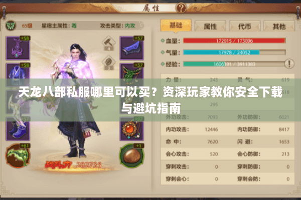 天龙八部私服哪里可以买？资深玩家教你安全下载与避坑指南
