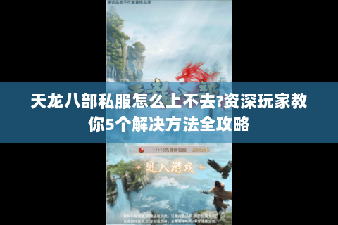 天龙八部私服怎么上不去?资深玩家教你5个解决方法全攻略