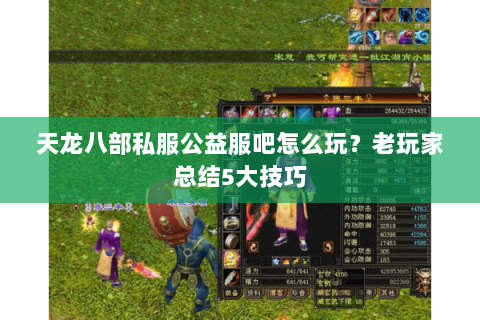 天龙八部私服公益服吧怎么玩？老玩家总结5大技巧