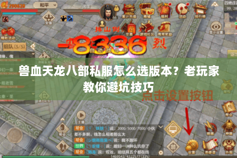 兽血天龙八部私服怎么选版本？老玩家教你避坑技巧