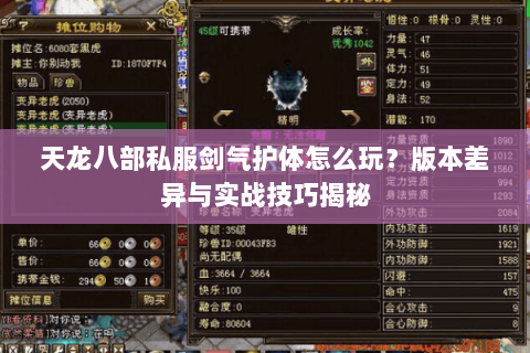天龙八部私服剑气护体怎么玩？版本差异与实战技巧揭秘