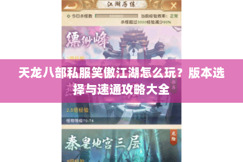 天龙八部私服笑傲江湖怎么玩？版本选择与速通攻略大全