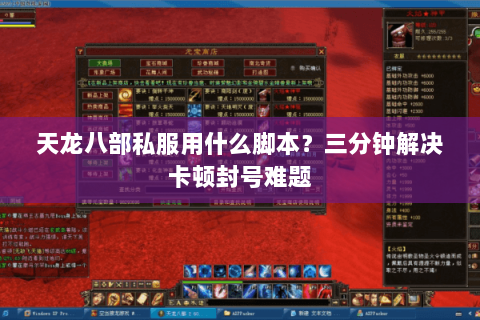 天龙八部私服用什么脚本？三分钟解决卡顿封号难题