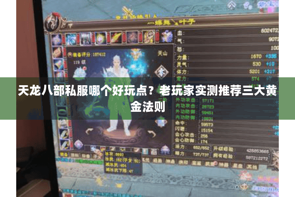 天龙八部私服哪个好玩点？老玩家实测推荐三大黄金法则