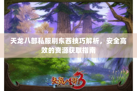 天龙八部私服刷东西技巧解析，安全高效的资源获取指南