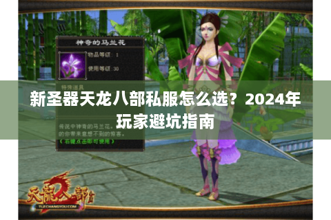 新圣器天龙八部私服怎么选？2024年玩家避坑指南