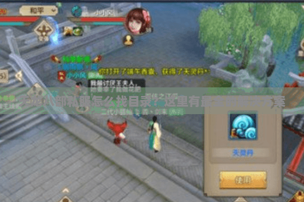天龙八部私服怎么找目录？这里有最全的解决方案