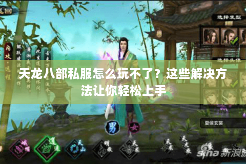 天龙八部私服怎么玩不了？这些解决方法让你轻松上手