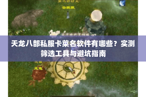天龙八部私服卡菜名软件有哪些？实测筛选工具与避坑指南