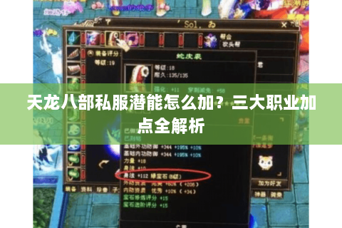 天龙八部私服潜能怎么加？三大职业加点全解析