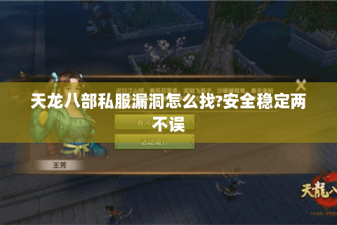 天龙八部私服漏洞怎么找?安全稳定两不误