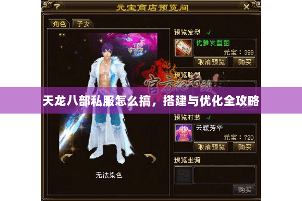 天龙八部私服怎么搞，搭建与优化全攻略
