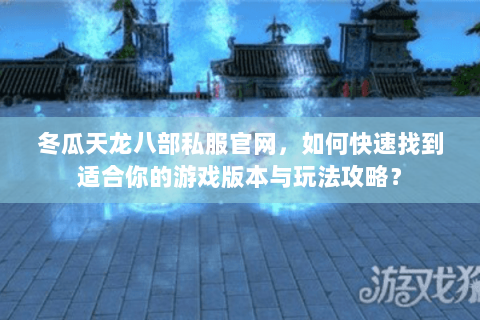 冬瓜天龙八部私服官网，如何快速找到适合你的游戏版本与玩法攻略？