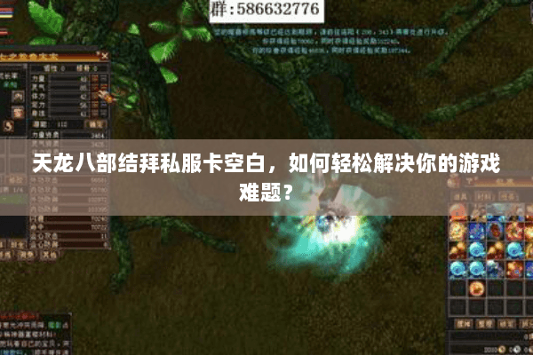 天龙八部结拜私服卡空白，如何轻松解决你的游戏难题？