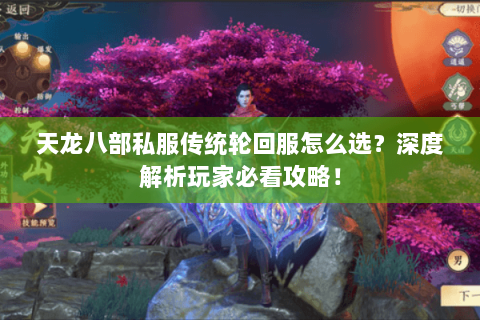 天龙八部私服传统轮回服怎么选？深度解析玩家必看攻略！