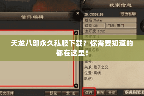 天龙八部永久私服下载？你需要知道的都在这里！