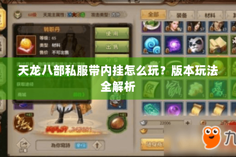 天龙八部私服带内挂怎么玩？版本玩法全解析