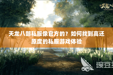 天龙八部私服像官方的？如何找到高还原度的私服游戏体验