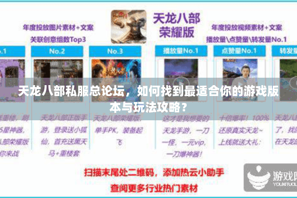 天龙八部私服总论坛，如何找到最适合你的游戏版本与玩法攻略？