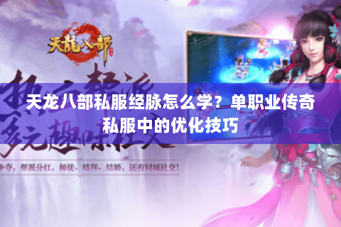 天龙八部私服经脉怎么学？单职业传奇私服中的优化技巧