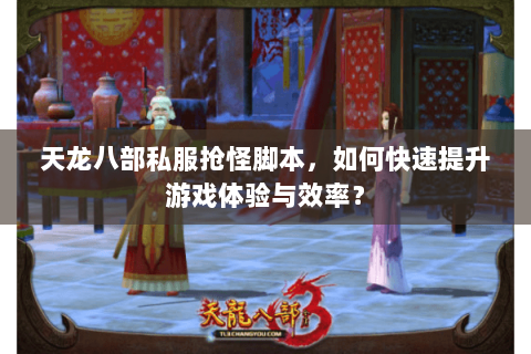 天龙八部私服抢怪脚本，如何快速提升游戏体验与效率？