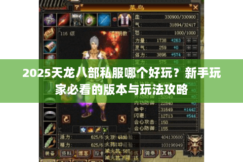 2025天龙八部私服哪个好玩？新手玩家必看的版本与玩法攻略