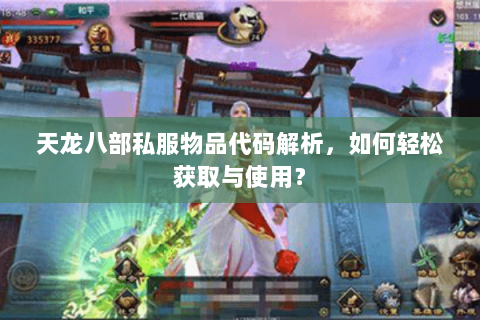 天龙八部私服物品代码解析，如何轻松获取与使用？