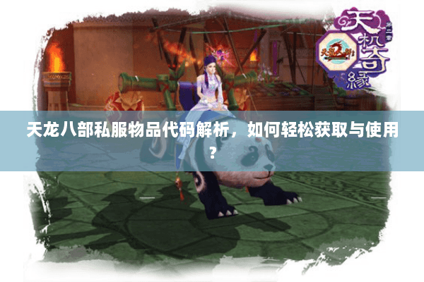 天龙八部私服物品代码解析，如何轻松获取与使用？