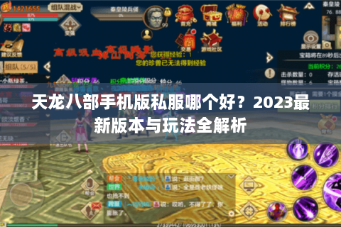 天龙八部手机版私服哪个好？2023最新版本与玩法全解析
