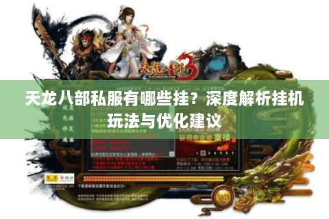 天龙八部私服有哪些挂？深度解析挂机玩法与优化建议