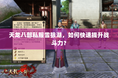天龙八部私服雪狼湖，如何快速提升战斗力？