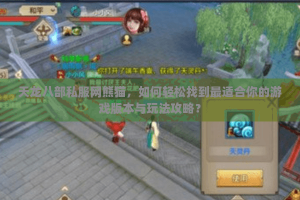 天龙八部私服网熊猫，如何轻松找到最适合你的游戏版本与玩法攻略？