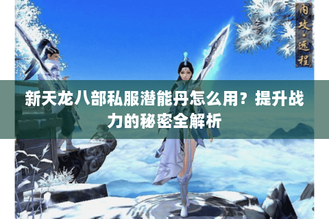 新天龙八部私服潜能丹怎么用？提升战力的秘密全解析