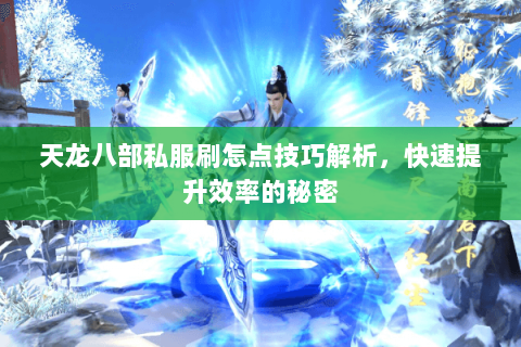 天龙八部私服刷怎点技巧解析，快速提升效率的秘密