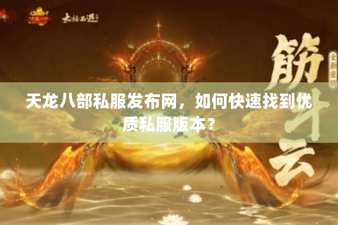 天龙八部私服发布网，如何快速找到优质私服版本？