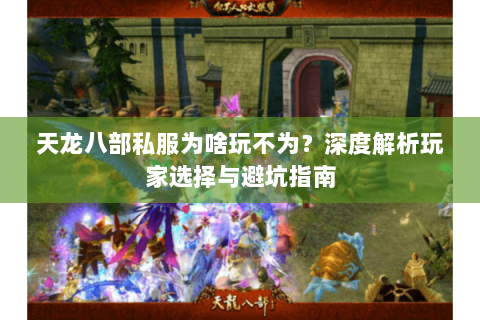 天龙八部私服为啥玩不为？深度解析玩家选择与避坑指南