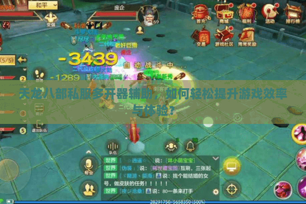 天龙八部私服多开器辅助，如何轻松提升游戏效率与体验？