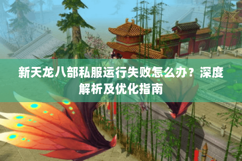 新天龙八部私服运行失败怎么办？深度解析及优化指南