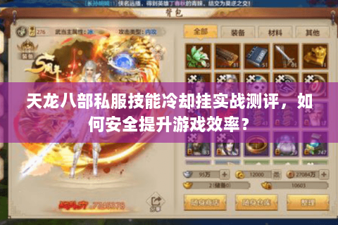 天龙八部私服技能冷却挂实战测评，如何安全提升游戏效率？
