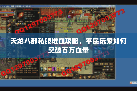 天龙八部私服堆血攻略，平民玩家如何突破百万血量