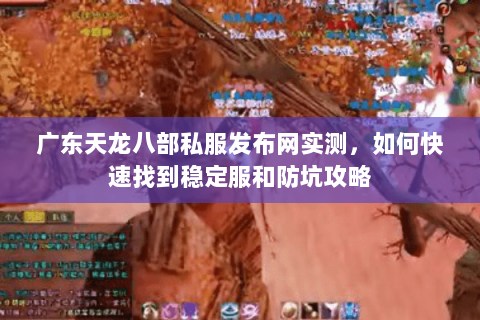广东天龙八部私服发布网实测，如何快速找到稳定服和防坑攻略