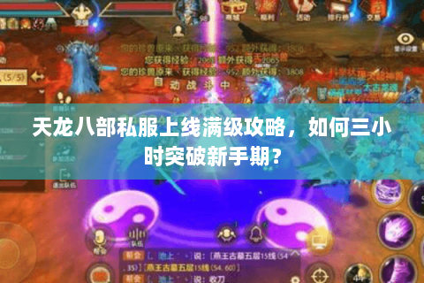 天龙八部私服上线满级攻略，如何三小时突破新手期？