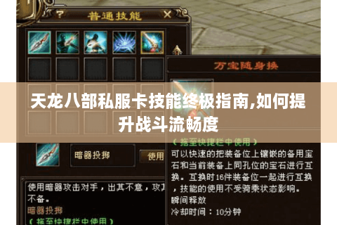 天龙八部私服卡技能终极指南,如何提升战斗流畅度