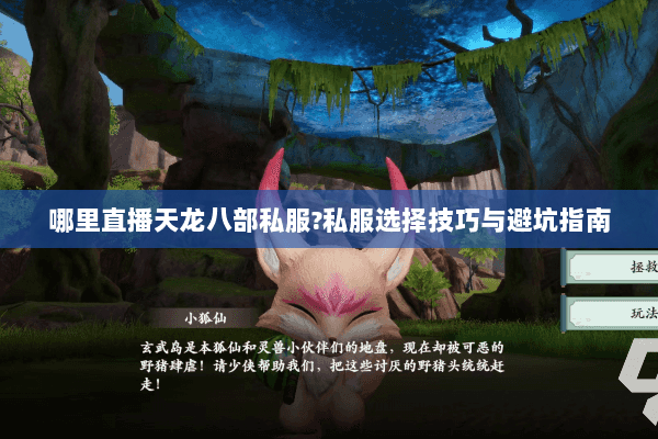 哪里直播天龙八部私服?私服选择技巧与避坑指南