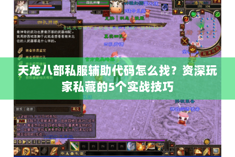 天龙八部私服辅助代码怎么找？资深玩家私藏的5个实战技巧